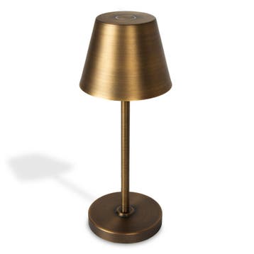 Tafellamp Bistro Antiek Brons Binnenverlichting, Verzenden, Nieuw