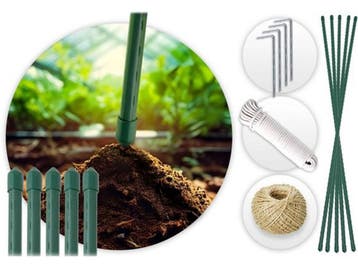 Plonos Tuintunnel - 3 x 4,5 m - 8 ramen met horren - 13,5 m2, Verzenden, Nieuw