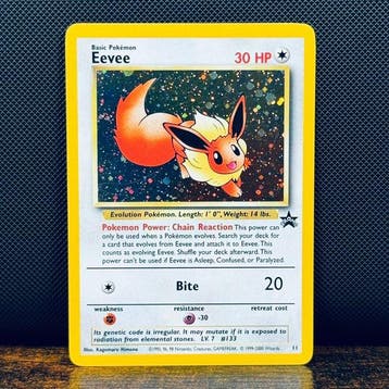 Pokémon Card - Eevee Holo 11 – Pokémon, Nieuw