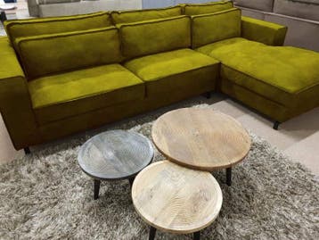 Loungebank Ilpendam - loungebanken - Groen, Huis en Inrichting, Nieuw, 150 cm of meer, Stof, 250 tot 300 cm