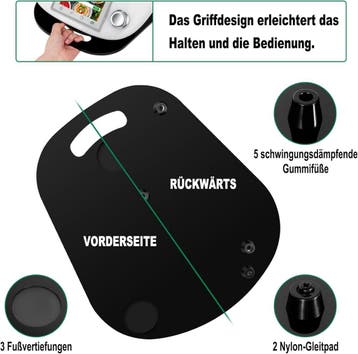 Glijplank voor thermomix  Thermomix Zwart, Ophalen of Verzenden, Nieuw