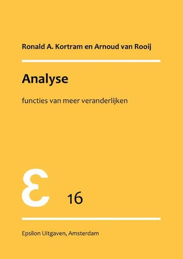 Analyse | R.A. Kortram; A. Rooij | Nieuw, Ophalen of Verzenden, Nieuw, R.A. Kortram; A. Rooij