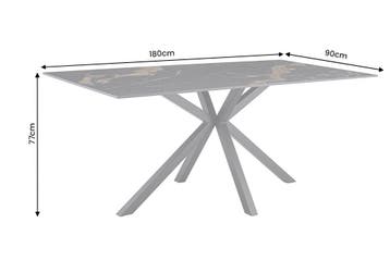 Dining table GALAXIE 180cm w/ star frame aurora oro ceramic, Huis en Inrichting, Ophalen of Verzenden, Nieuw