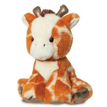 Pluche giraffe knuffel - gevlekt bruin - 20 cm - safari, Verzenden, Nieuw