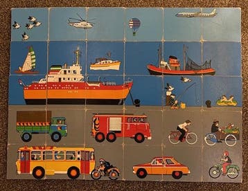 Puzzel Vervoersmiddelen (30 stukjes), Verzenden, Nieuw