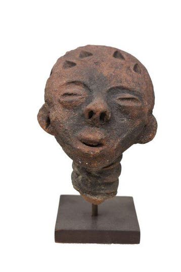 Memorial Head - Akan - Ghana (Zonder minimumprijs), Antiek en Kunst