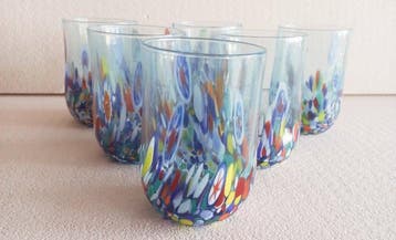 Drinkset (6) - Muranoglas - Geen minimumprijs, Antiek en Kunst, Antiek | Glas en Kristal