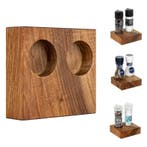 BLOC Solid - Peper en Zout Houder Notenhout Ø 48 mm, Diepte, Nieuw in verpakking