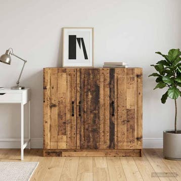 vidaXL Dressoir Oud hout 89 x 34,5 x 77 cm Bewerkt hout, Verzenden, Nieuw, Overige houtsoorten, Minder dan 50 cm