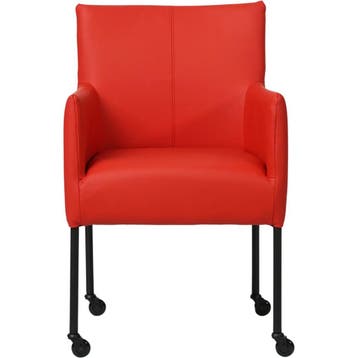 Set van 8 Leren eetkamerstoelen Desire - Toledo Ferrari, Ophalen of Verzenden, Nieuw, Leer, Vijf, Zes of meer stoelen