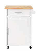 Witte Keukentrolley met Lade, Deur en Handdoekhouder – 90 cm, Huis en Inrichting, Verzenden, Nieuw