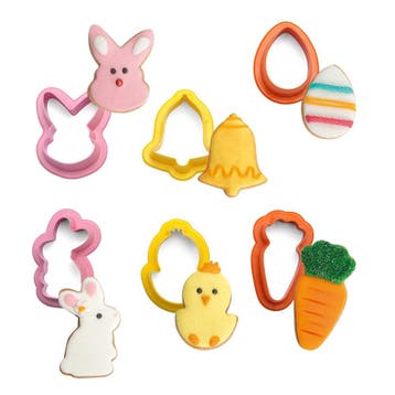 Koekjes Uitstekerset Pasen Mini Figuren Set/6, Verzenden, Nieuw