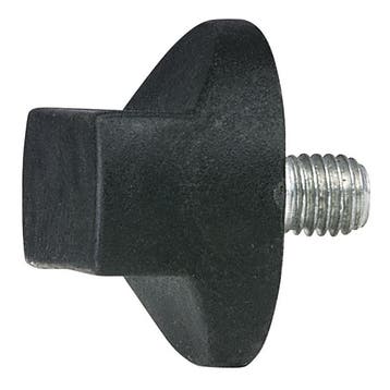 WENTEX® Rotary knob M10x12 (gordijnsteun) zwart, Verzenden, Nieuw