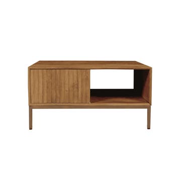 Salontafel Madison Natural | 80 cm | Vierkant | Starfurn, Ophalen of Verzenden, Nieuw