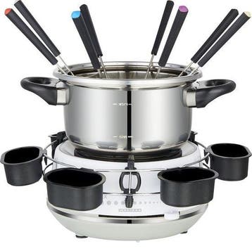 Fondueset - Elektrische - Fondue 8 personen - 2L - 1200W - W, Verzenden, Zo goed als nieuw