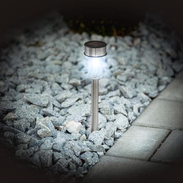 24 LED Solar lampen - zilver, Verzenden, Nieuw