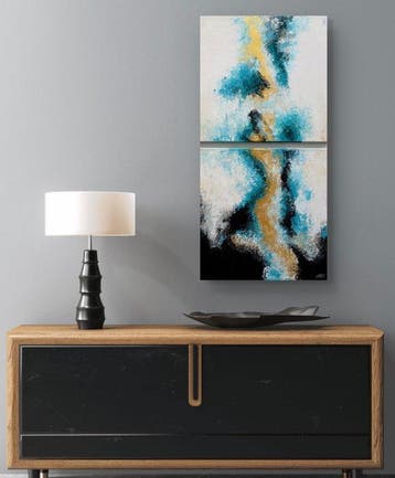 Cristina Talea - GOLDEN RIVER 2 panels