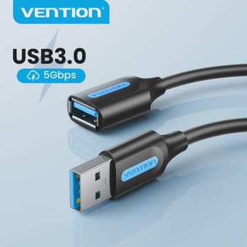 Vention USB 3.0 Verlengsnoer - Snelle Dataoverdracht voor PC, Verzenden, Nieuw