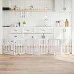 vidaXL Hondenhek inklapbaar met deur 6 panelen 300 cm, Verzenden, Nieuw