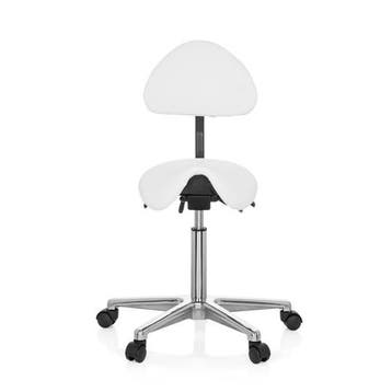 Werkkruk/Verhoogde Bureaustoel | Kunstleder | Wit | TOP Work, Verzenden, Nieuw