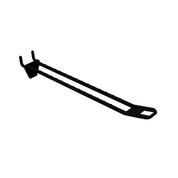 Perfowand Blisterhaak - 20 cm - Dubbel - Zwart - Kunstst...