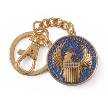 Fantastic Beasts Macusa Metalen Sleutelhanger, Verzamelen, Harry Potter, Ophalen of Verzenden, Nieuw
