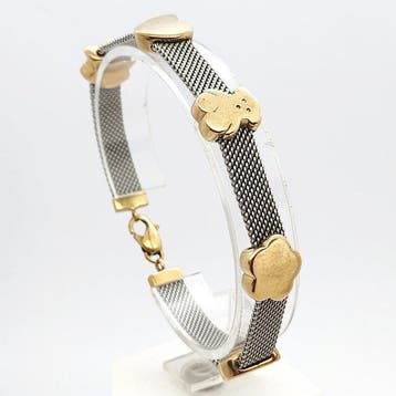 Tous - Armband - 18 karaat Geel goud, Staal, Nieuw