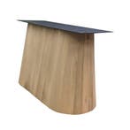 Eiken houten kegel tafelpoot ovaal conisch 113 cm en hoogte, Ophalen of Verzenden, Nieuw