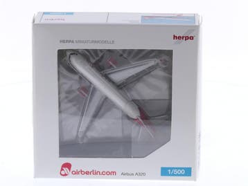 Schaal 1:500 Herpa 508254 Airbus A320 airberlin Reg. D-AB..., Ophalen of Verzenden, Zo goed als nieuw