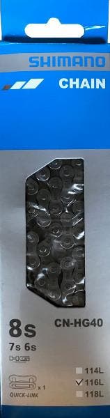 Shimano CN-HG40 MTB-ketting 6/7/8 versnellingen 116 schakels, Verzenden, Nieuw, Shimano