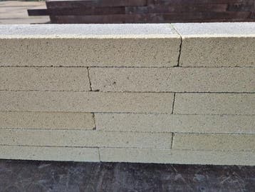 Veiling - 224x Muurblok Cream 59,5 Cm, Tuin en Terras, Nieuw