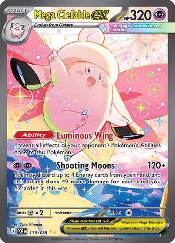 Mega Clefable ex (POR 119), Ophalen of Verzenden, Nieuw
