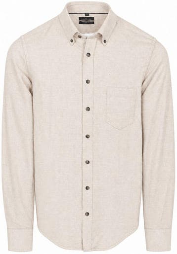 CASAMODA Overhemd Faux Uni Beige maat XXL Heren, Kleding | Heren, Verzenden, Nieuw, Beige, CASAMODA