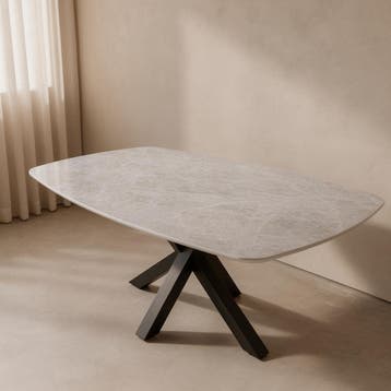 Quartz Taj Mahal eettafel met matrix poot 280x100, Huis en Inrichting, Nieuw