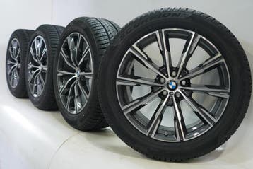 BMW X5 G05 X6 G06 740M 20 inch velgen Pirelli Runflat Winter, Gebruikt, Velg(en), 20 inch, Winterbanden