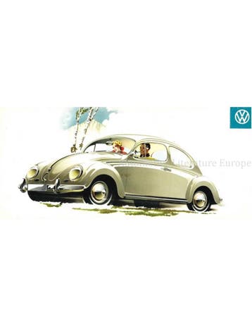 1960 VOLKSWAGEN KEVER | KARMANN GHIA BROCHURE NEDERLANDS, Nieuw, Volkswagen, Author