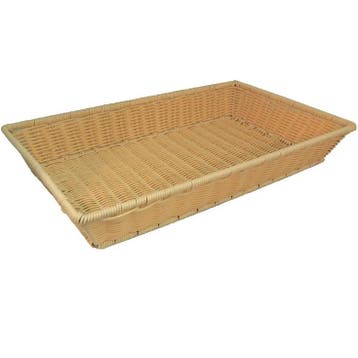 Broodmand | RVS/Kunststof | Beige | 1/1 GN | 530x325x80(h)mm, Verzenden, Nieuw in verpakking