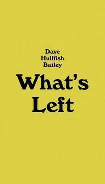 Dave Hullfish Bailey - Whats Left - Emily Pethick, Verzenden, Zo goed als nieuw, Emily Pethick