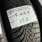 2 x Goodyear UltraGrip 9 205-60-16 Winterbanden 6mm, Gebruikt, 16 inch, Band(en), Personenwagen