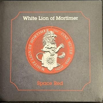 Queens Beast White Lion of Mortimer 2 oz 2020, Verzenden, Losse munt, Zilver
