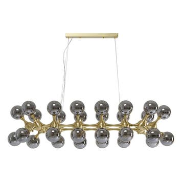 *WOONWINKEL* Kare Design Atomic Balls Grote Hanglamp Goud, Huis en Inrichting, Lampen | Hanglampen, Verzenden, Nieuw