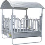 Professionele vierkante ruif met zweeds voerhek, 2,00 x 2,05, Ophalen of Verzenden, Nieuw