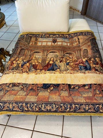 San Leucio - exclusieve zijde-damast plaid - Laatste