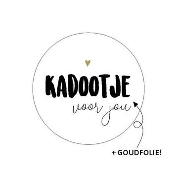 10 x Wensetiket rond 40mm - Kadootje voor jou, Ophalen of Verzenden, Nieuw