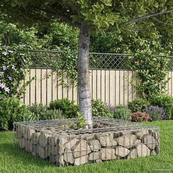 vidaXL Gabion Verhoogd Bed 80 x 80 x 20 cm Gegalvaniseerd, Verzenden, Nieuw, IJzer