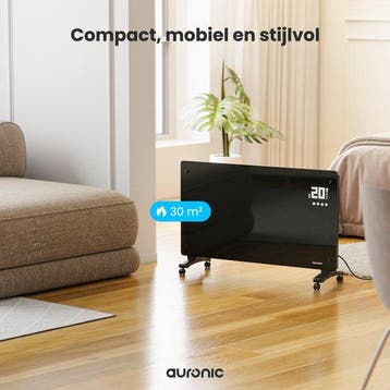2dekans | Auronic Elektrische Kachel – Met Thermostaat en, Ophalen of Verzenden, Zo goed als nieuw