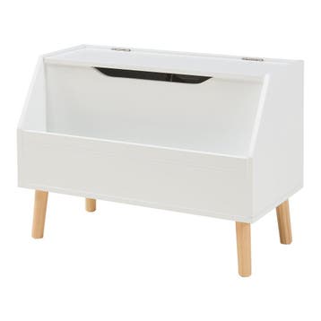 Speelgoedkist Aavanrar opbergkist wit en naturel 60x30x43 cm, Verzenden, Nieuw