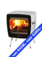 Unieke eenmalige kans Dovre Vintage 35 e12 wit emaille NIEUW, Ophalen of Verzenden, Vrijstaand, Hout, Nieuw