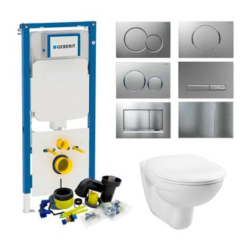 Geberit UP720 Toiletset Compleet | Inbouwreservoir | Sigma 8, Doe-het-zelf en Verbouw, Sanitair, Ophalen of Verzenden, Nieuw, Overige typen