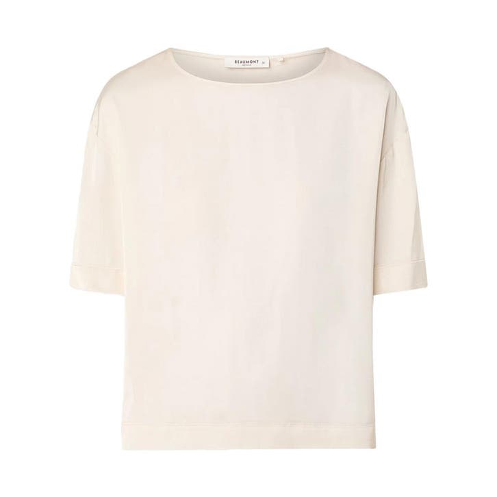 Beaumont • satijnen top Glowy ecru • 42, Kleding | Dames, Tops, Wit, Nieuw, Maat 42/44 (L), Verzenden